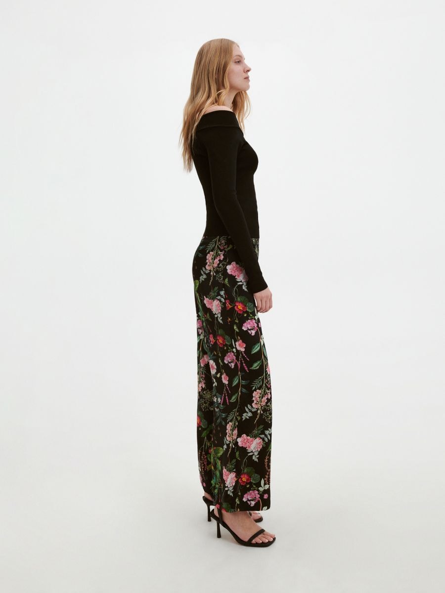 Patterned trousers - multicolor - RESERVED - 3