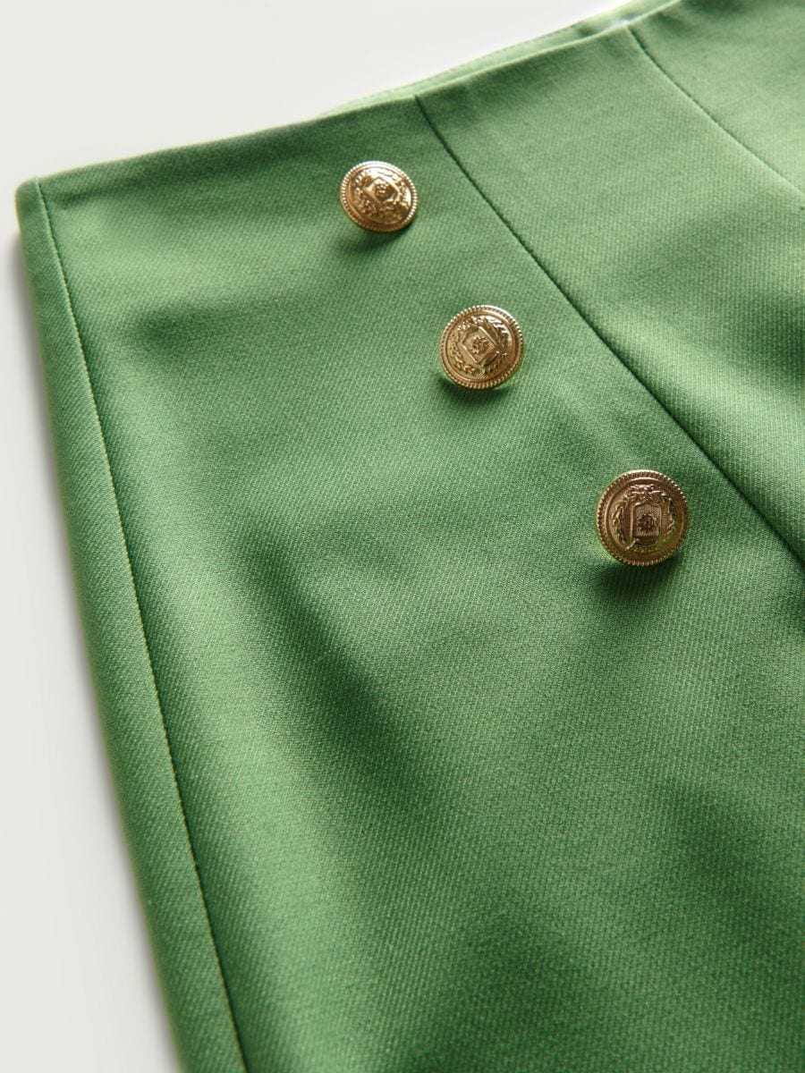 Trousers with ornament buttons - green - RESERVED - 5