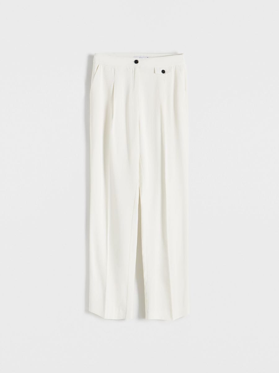 Viscose trousers - white - RESERVED - 4
