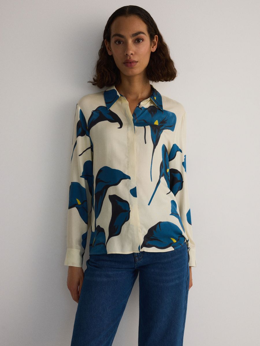 Bluse mit Blumenmuster - bunt - RESERVED - 3