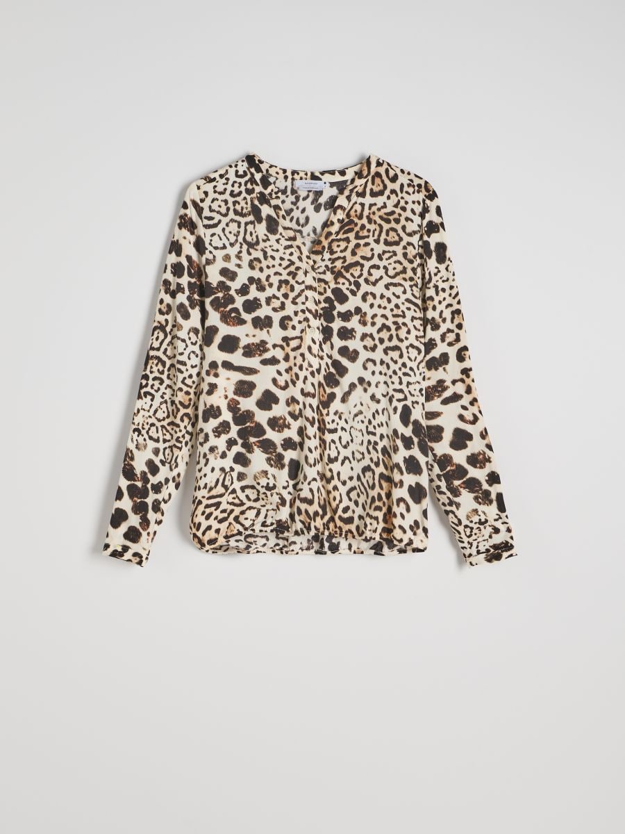 Animal pattern blouse - multicolor - RESERVED - 3