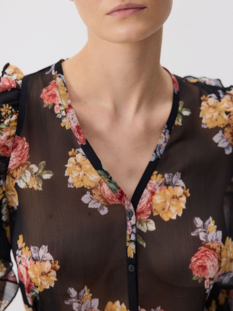 Puff sleeve blouse - multicolor - RESERVED - 3