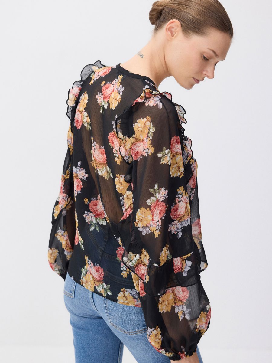 Puff sleeve blouse - multicolor - RESERVED - 2