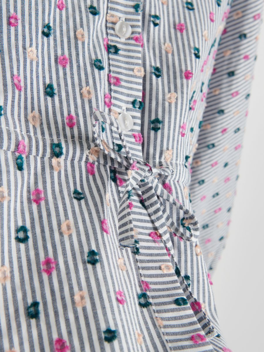 Blouse with peplum hem - multicolor - RESERVED - 6