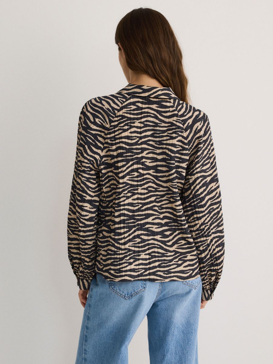 Crushed fabric top - multicolor - RESERVED - 4