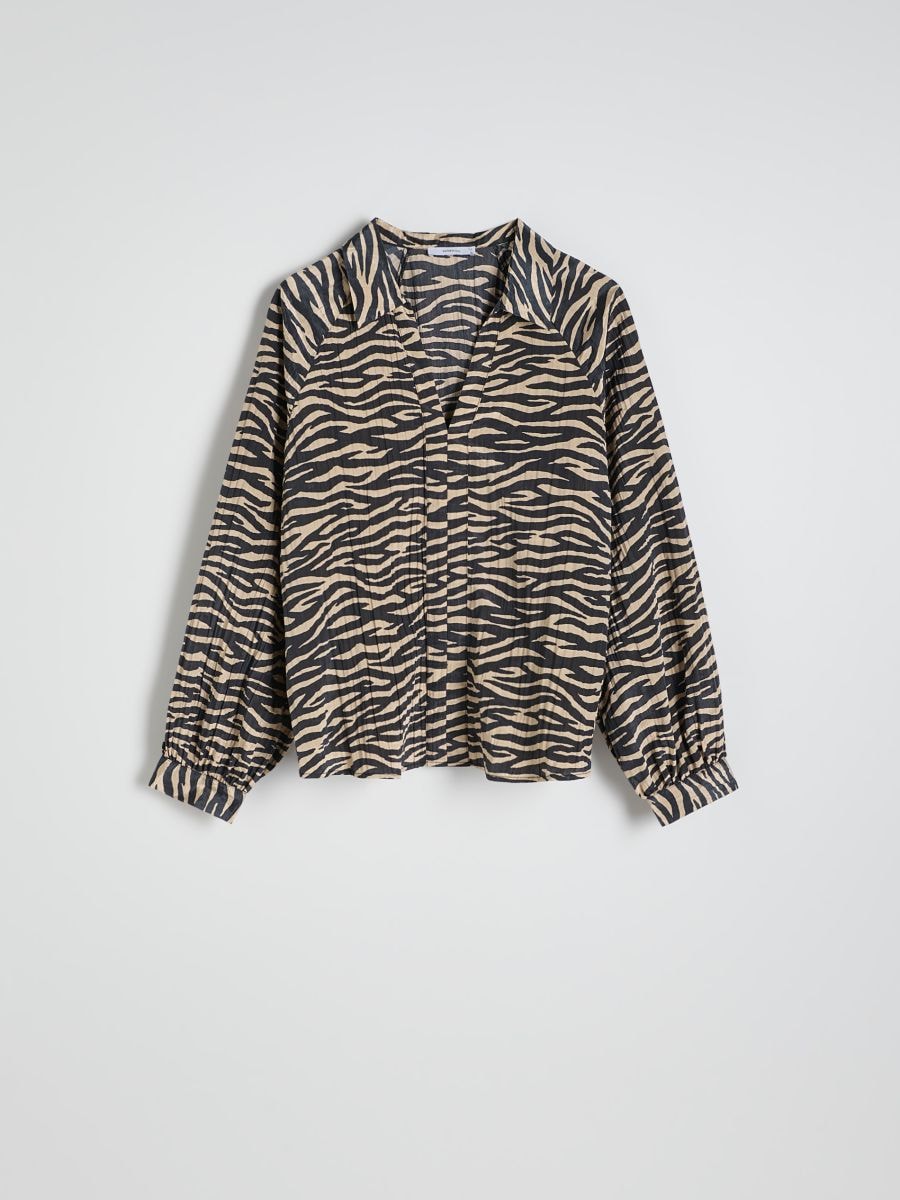 Crushed fabric top - multicolor - RESERVED - 5