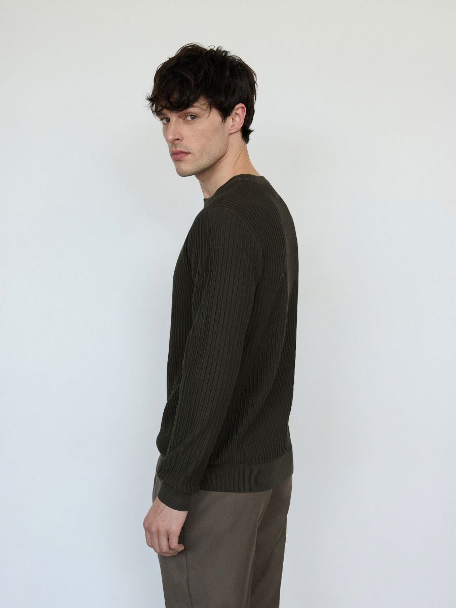 Sweater with viscose blend - green - RESERVED - 4