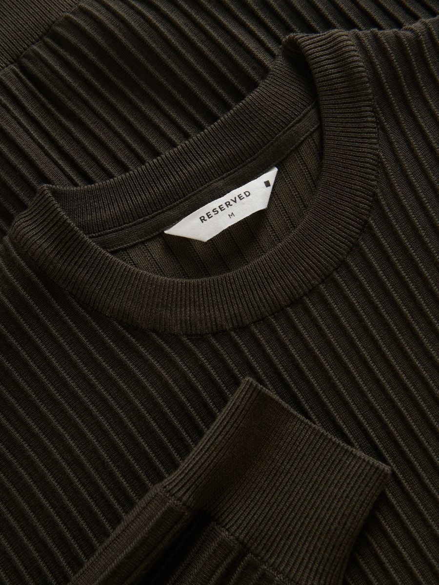 Sweater with viscose blend - green - RESERVED - 6