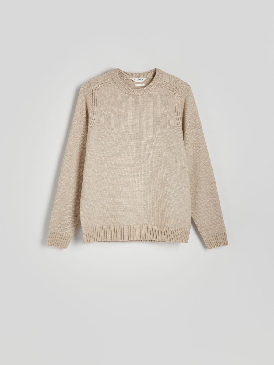 Wool blend jumper - beige - RESERVED - 5