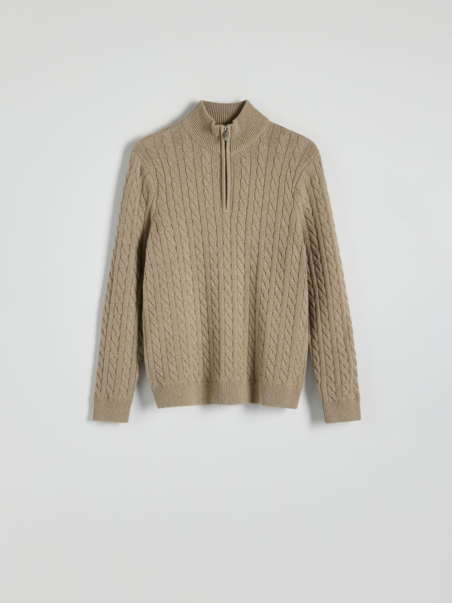 Wool blend jumper - beige - RESERVED - 6