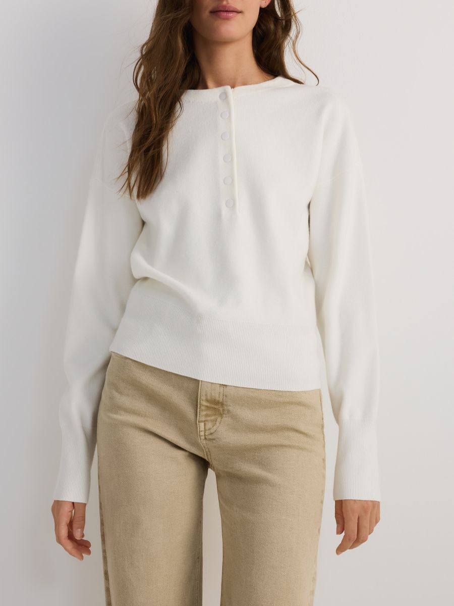 Jumper with button detailing - nude - RESERVED - 2