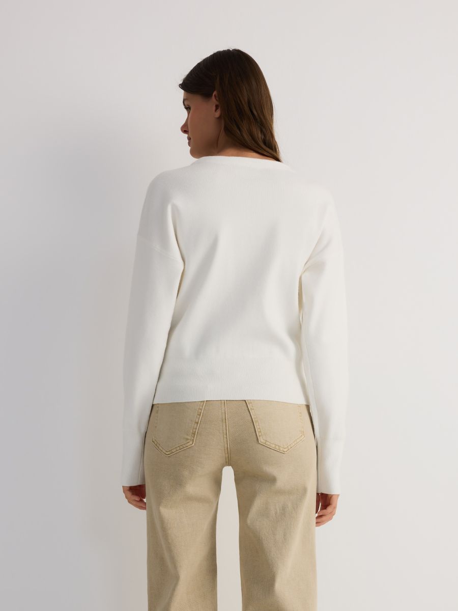 Jumper with button detailing - nude - RESERVED - 3