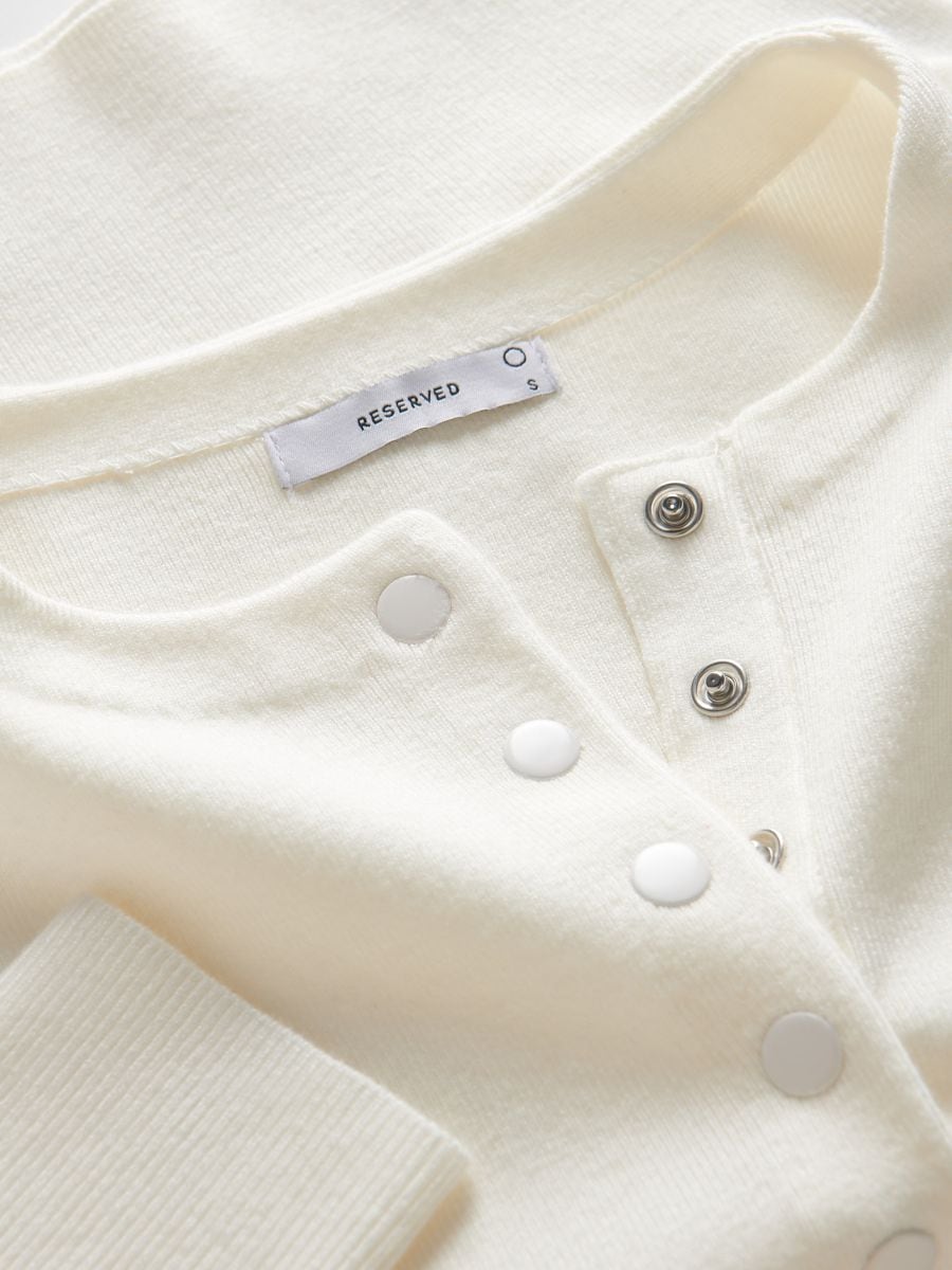 Jumper with button detailing - nude - RESERVED - 6