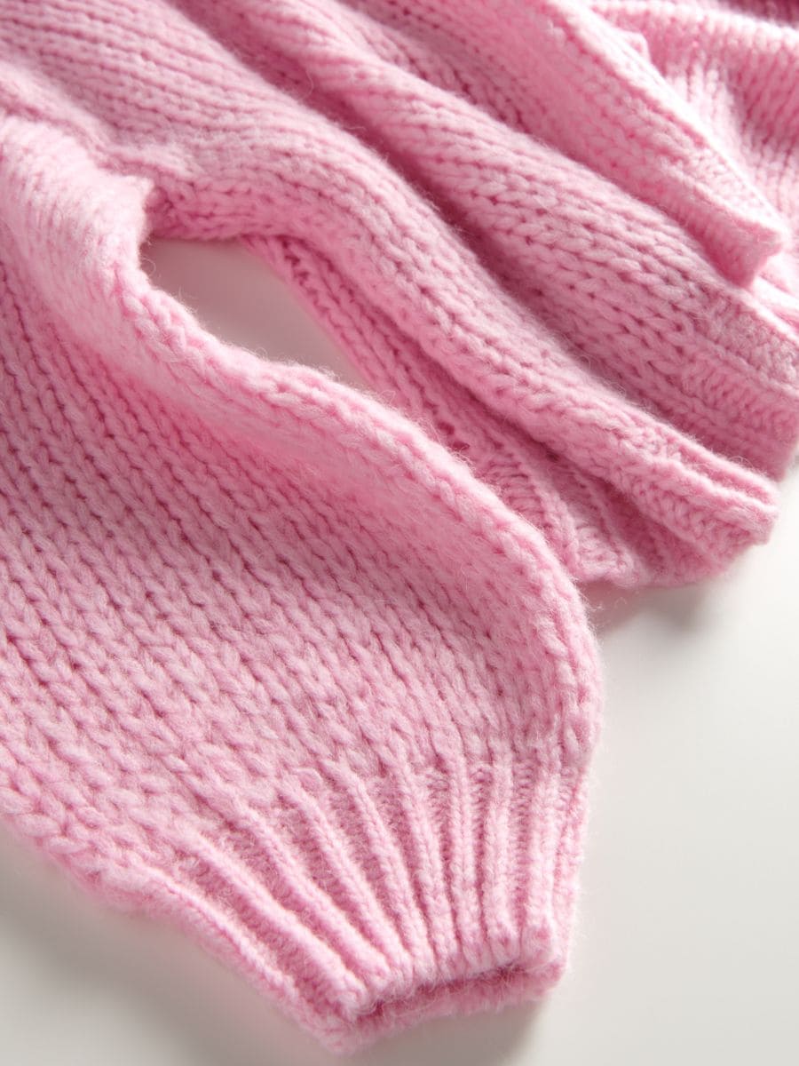 Oversized cardigan - pastel pink - RESERVED - 5