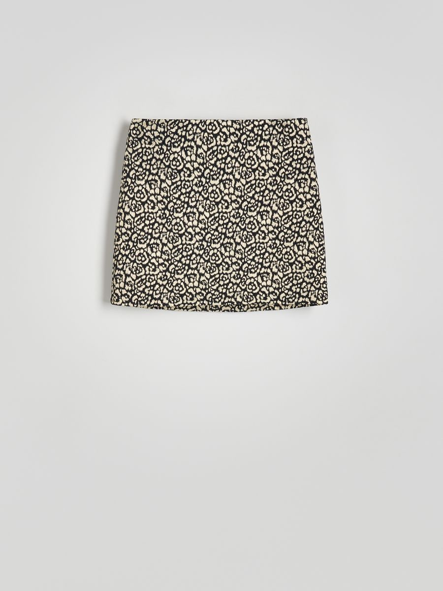 Patterned mini skirt - multicolor - RESERVED - 4