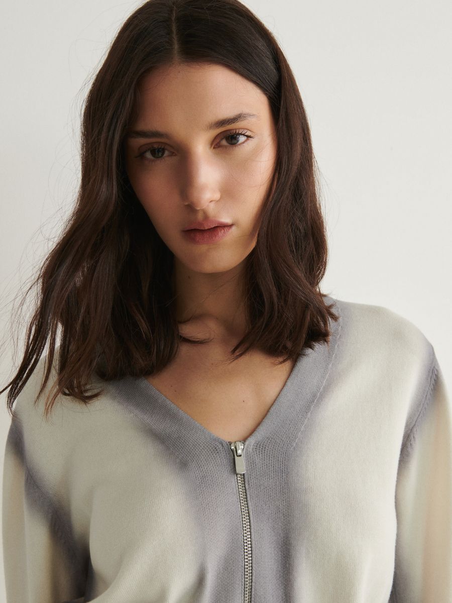 Jumper with gradient effect - cream - RESERVED - 2