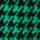 Houndstooth-mustriga topp - roheline