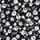 Patterned flare trousers - black