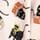 Cat pattern onesie - pink