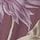 Patterned viscose dressing gown - purple