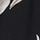 Patterned viscose dressing gown - black