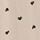 Two piece pyjama set with heart print - beige