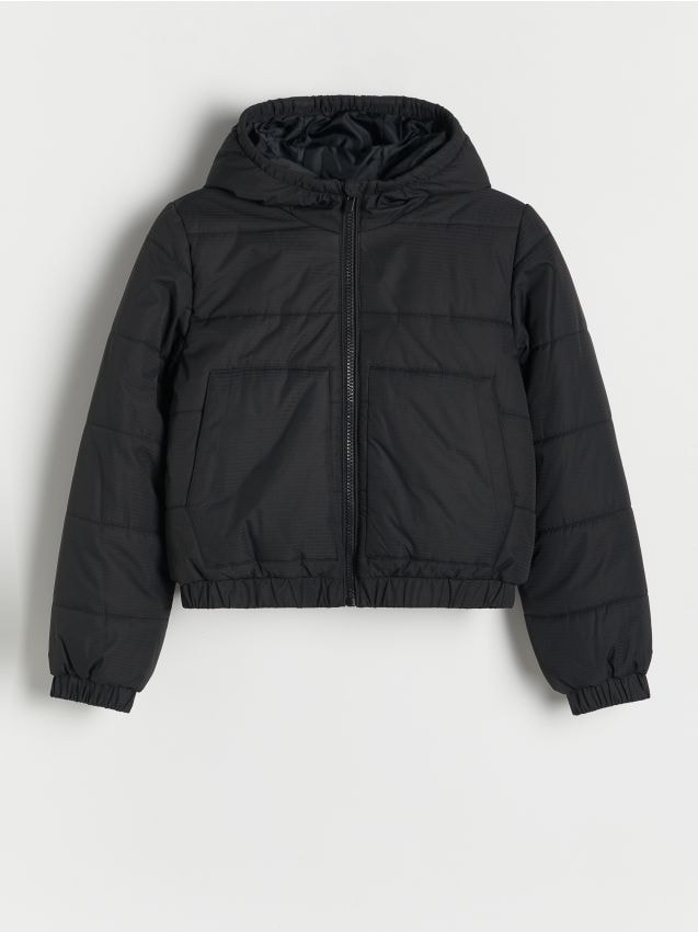 Quilted jacket with hood - RESERVED