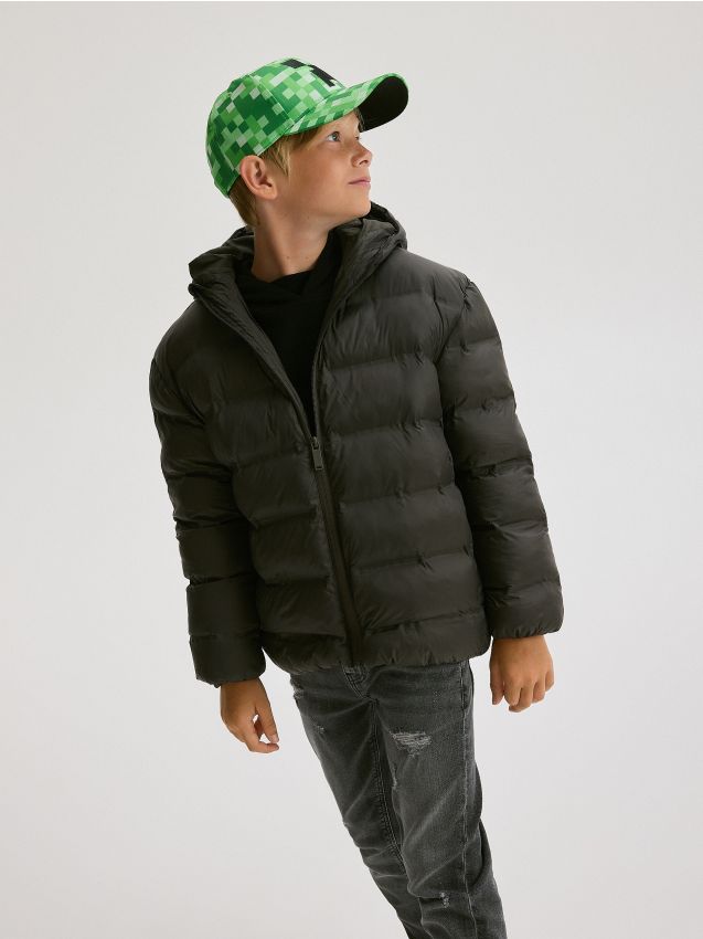 Quilted jacket with hood - RESERVED