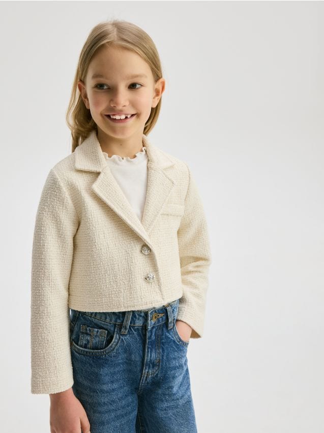 Cropped tweed blazer - RESERVED