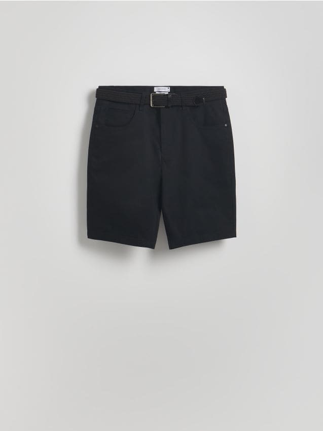 Reserved - MEN`S SHORTS & BELT - negru
