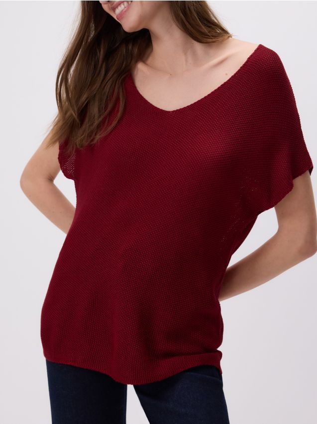 Blouse à col en V - RESERVED