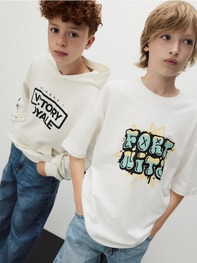 T-shirt z nadrukiem Fortnite
