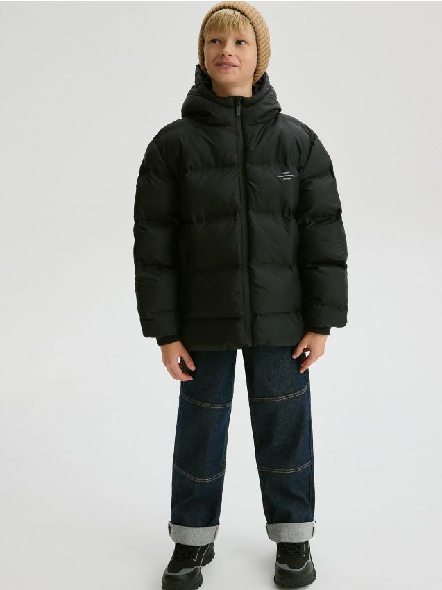 Gefütterte Jacke mit Kapuze - RESERVED