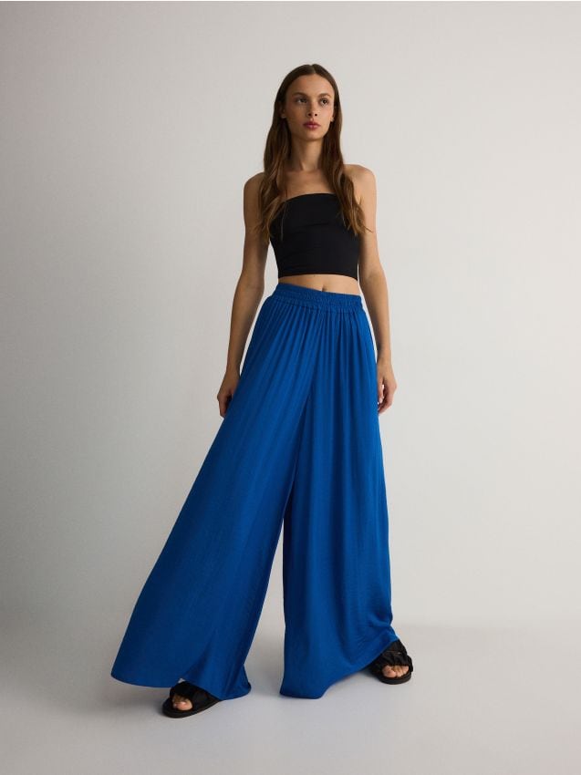 Wide leg trousers - RESERVED
