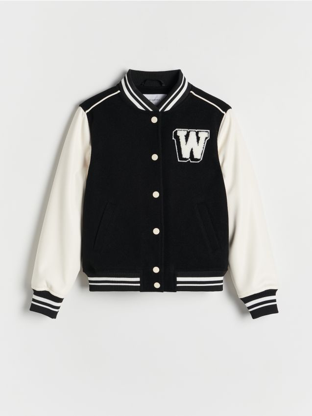 Bomberjacke aus gemischten Materialien - RESERVED