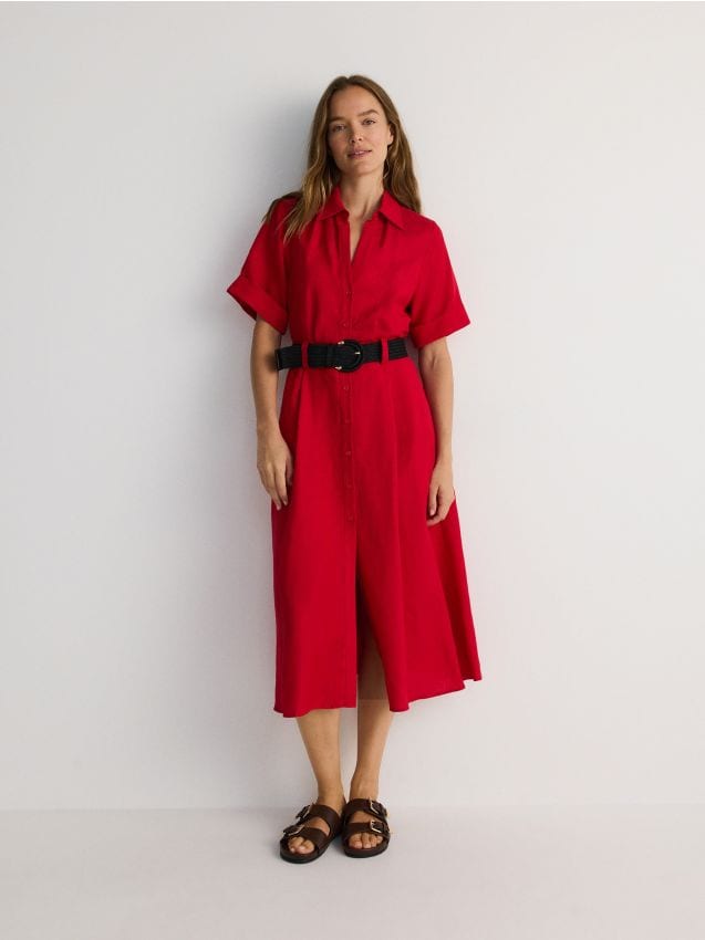 Robe avec ceinture - RESERVED