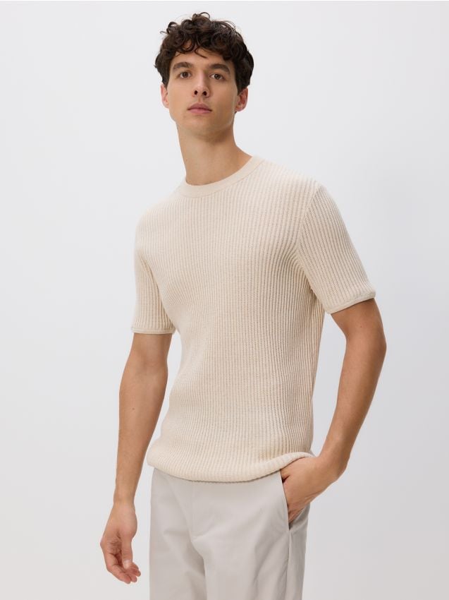 Short-sleeved sweater - RESERVED
