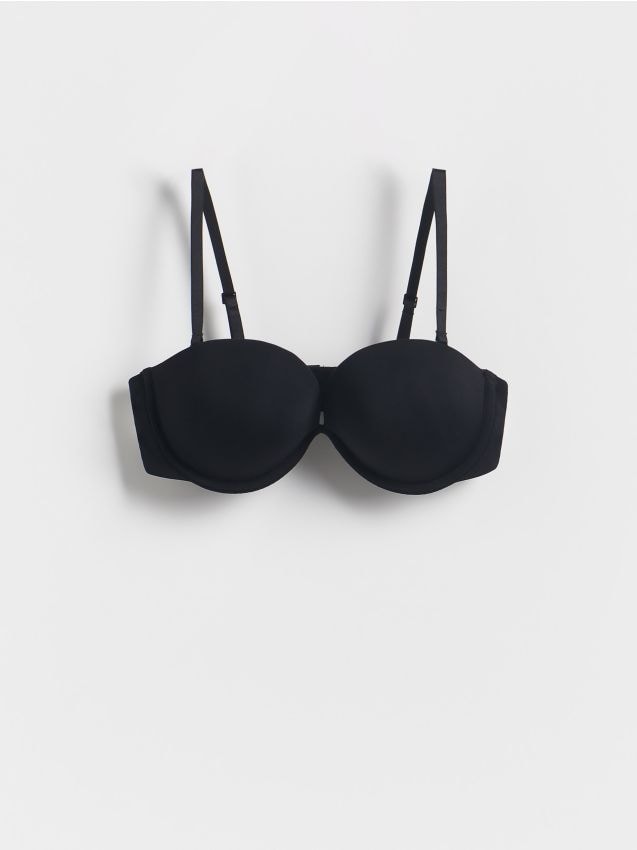 Reserved - Sutien balconette push-up - negru