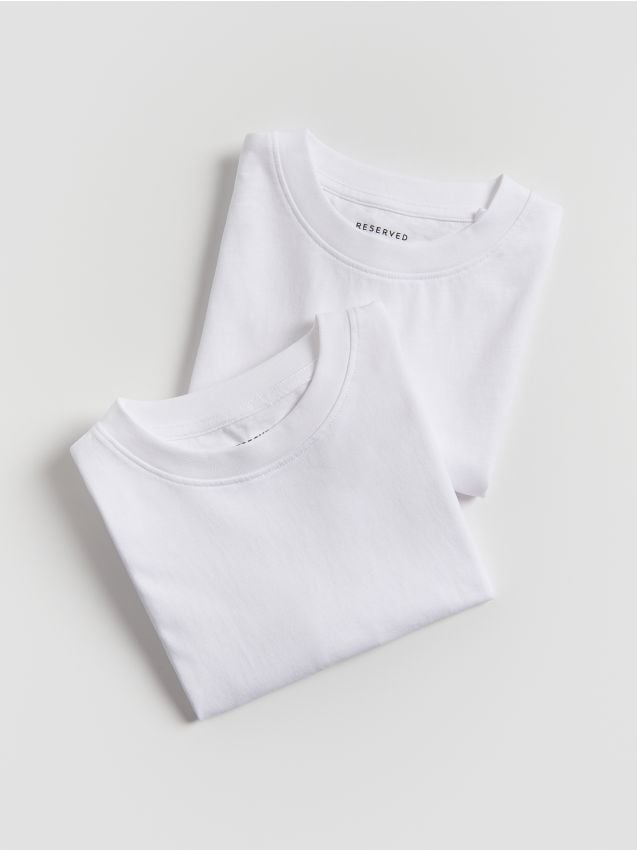 T-shirts i bomuld – 2-pak - RESERVED