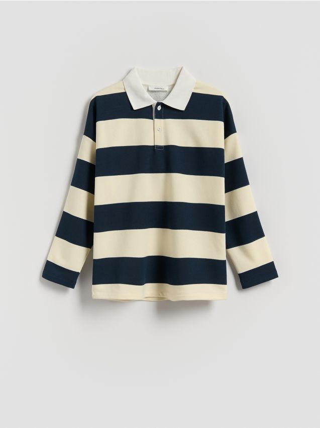 Stripe cotton sweatshirt - RESERVED