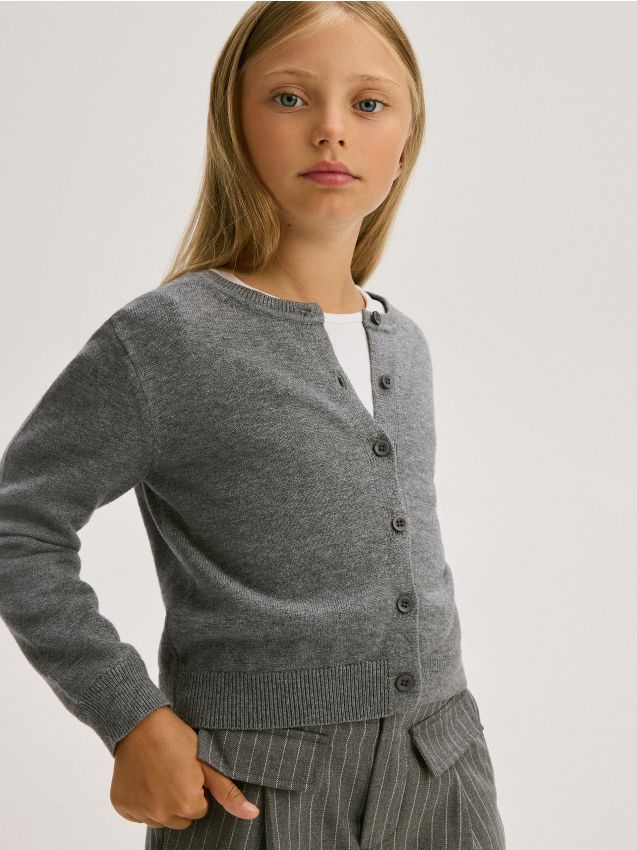 Button-front cardigan - RESERVED