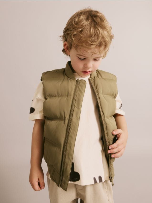 Vest with stand up collar - RESERVED