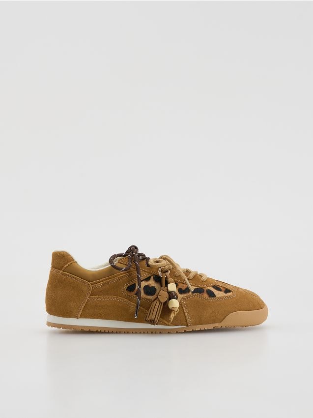 Leather rich sneakers - RESERVED