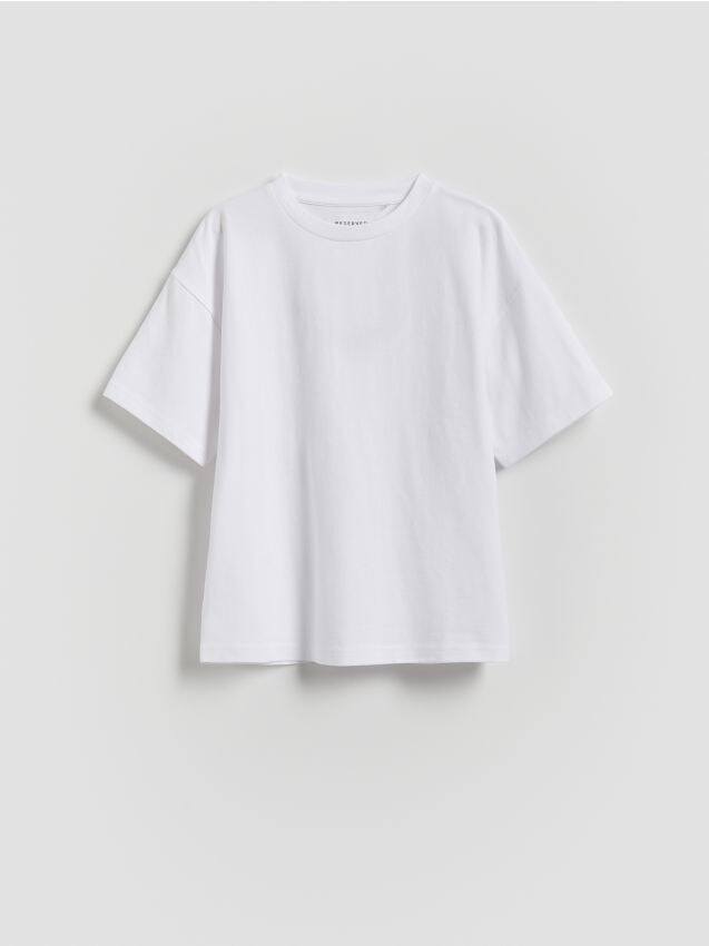Reserved - Tricou din bumbac - alb
