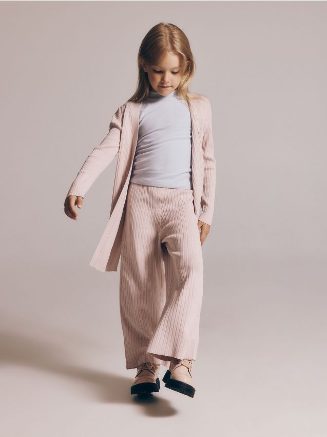 Reserved - pantaloni din tricot - bej