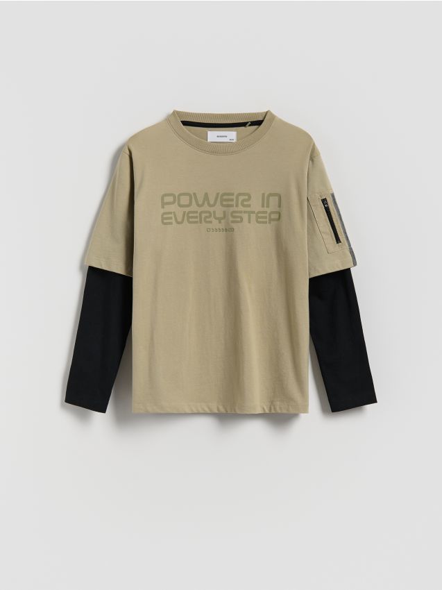 T-shirt oversize à manches longues - RESERVED