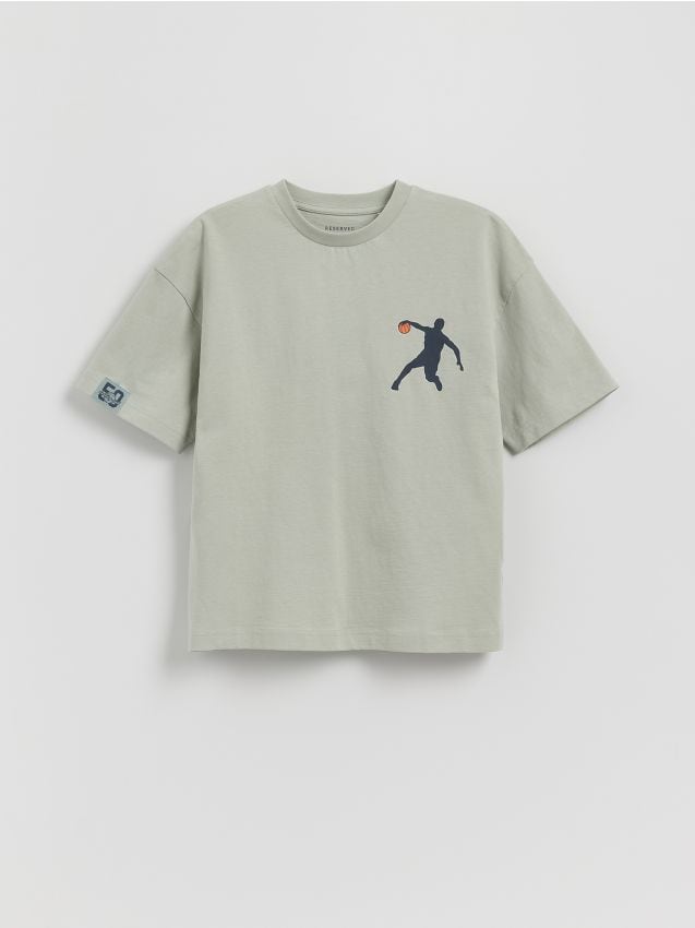 T-shirt en coton imprimé - RESERVED