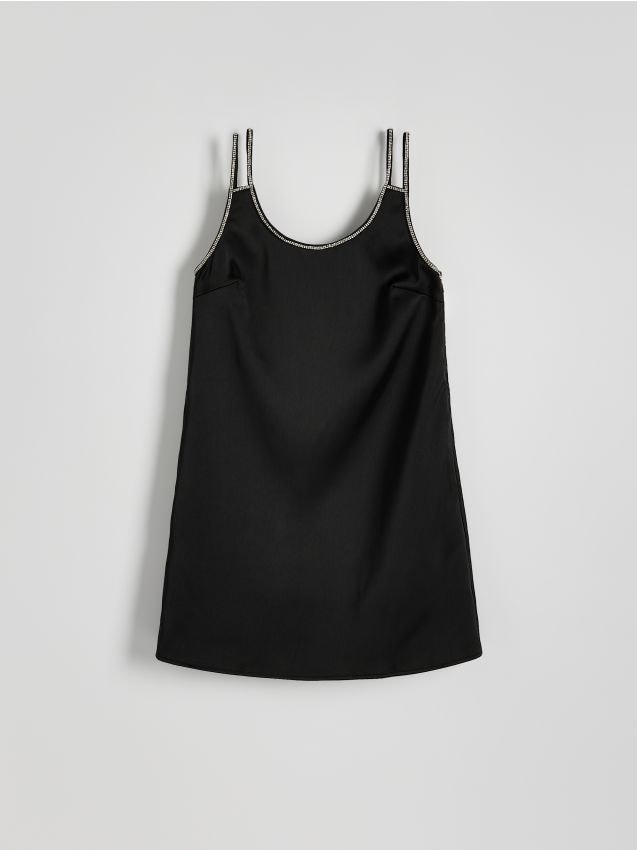 Mini dress with jeweled finish - RESERVED