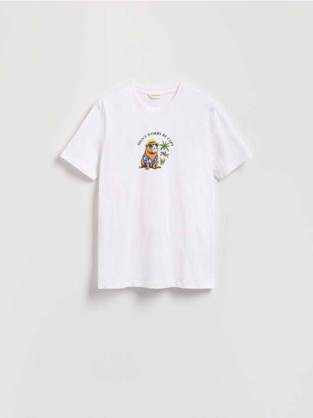 Regular fit printed T-shirt - RESERVED