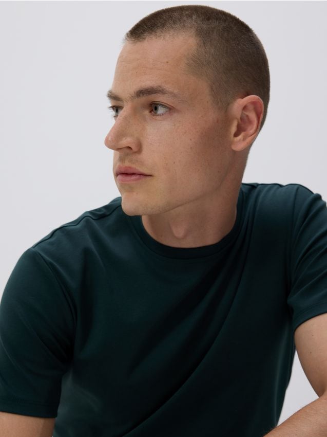 Slim Pima cotton tee - RESERVED